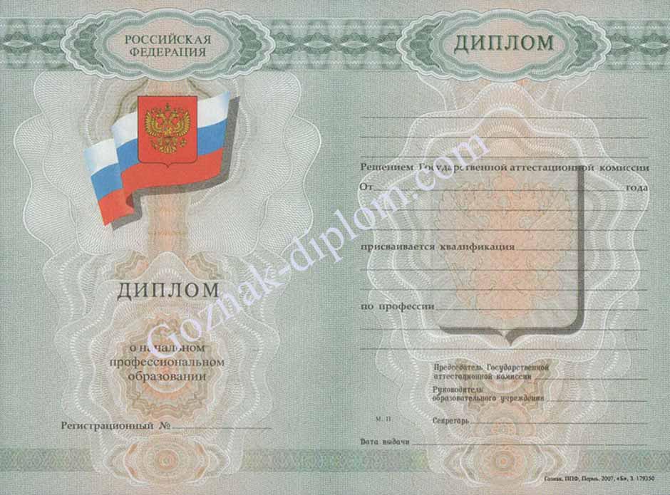 Диплом училища России 2007-2025